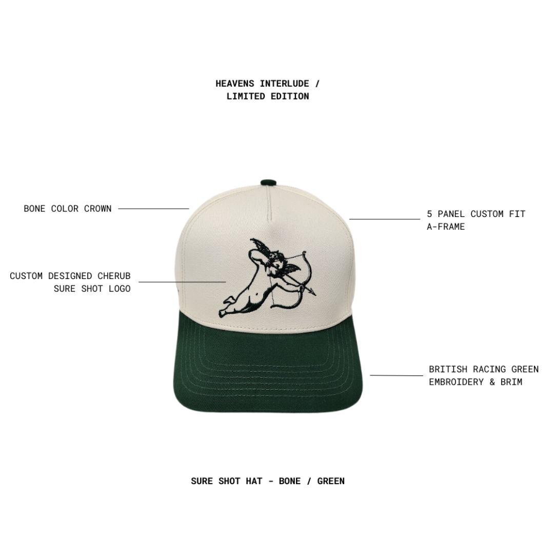 Sure Shot Hat - BRITISH RACING GREEN / BONE