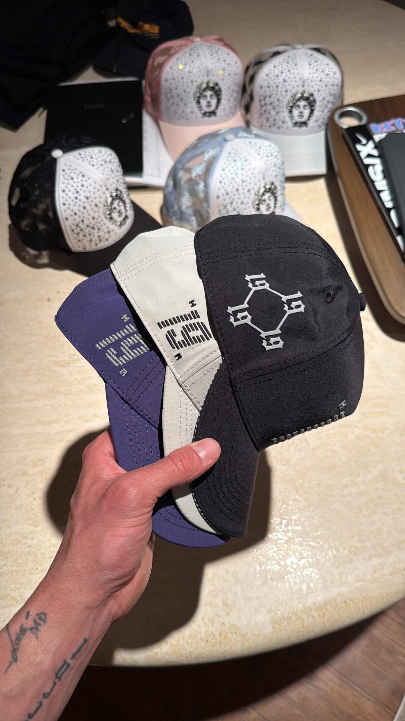 19th HR x RUN EASY - Training Hat - Skull - DUSK