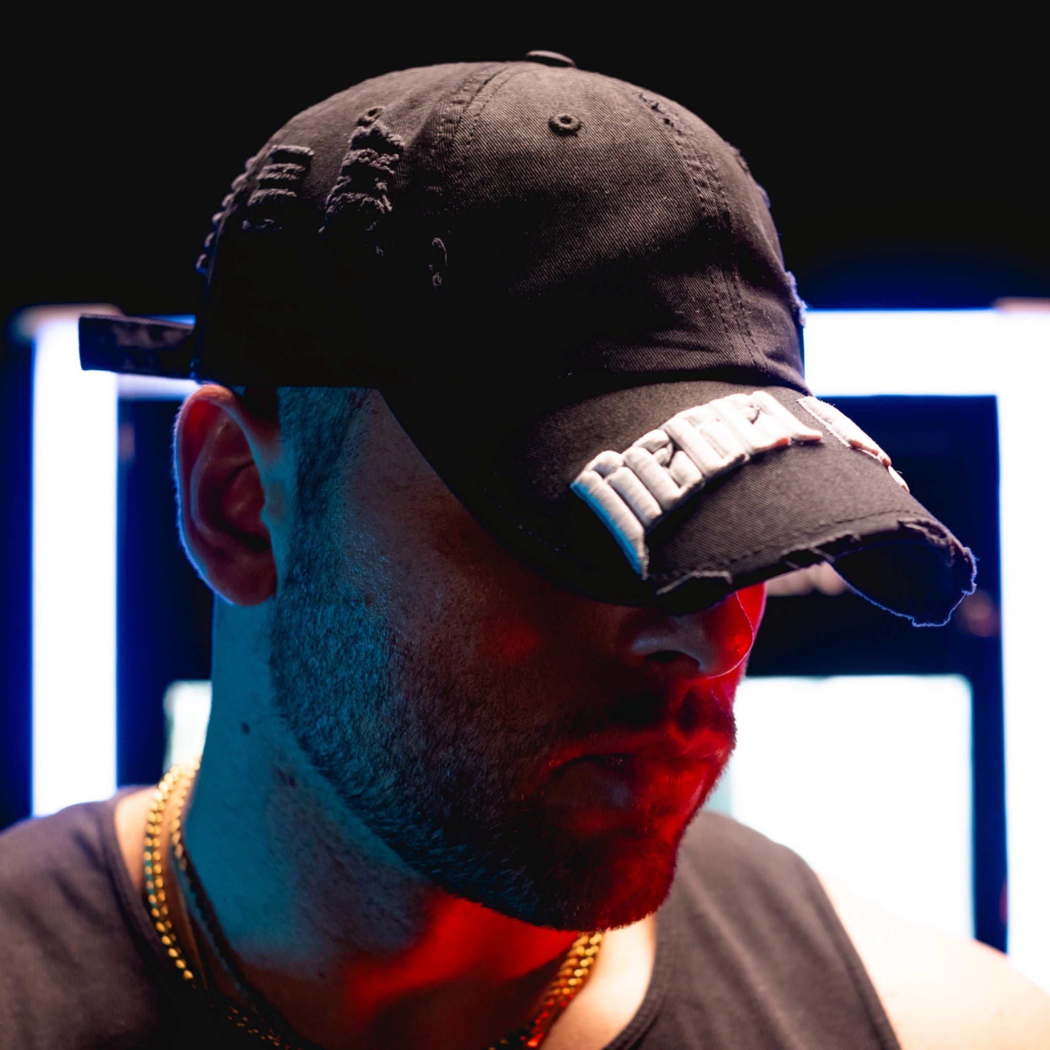 RS Distressed Dad Hat - BLACK