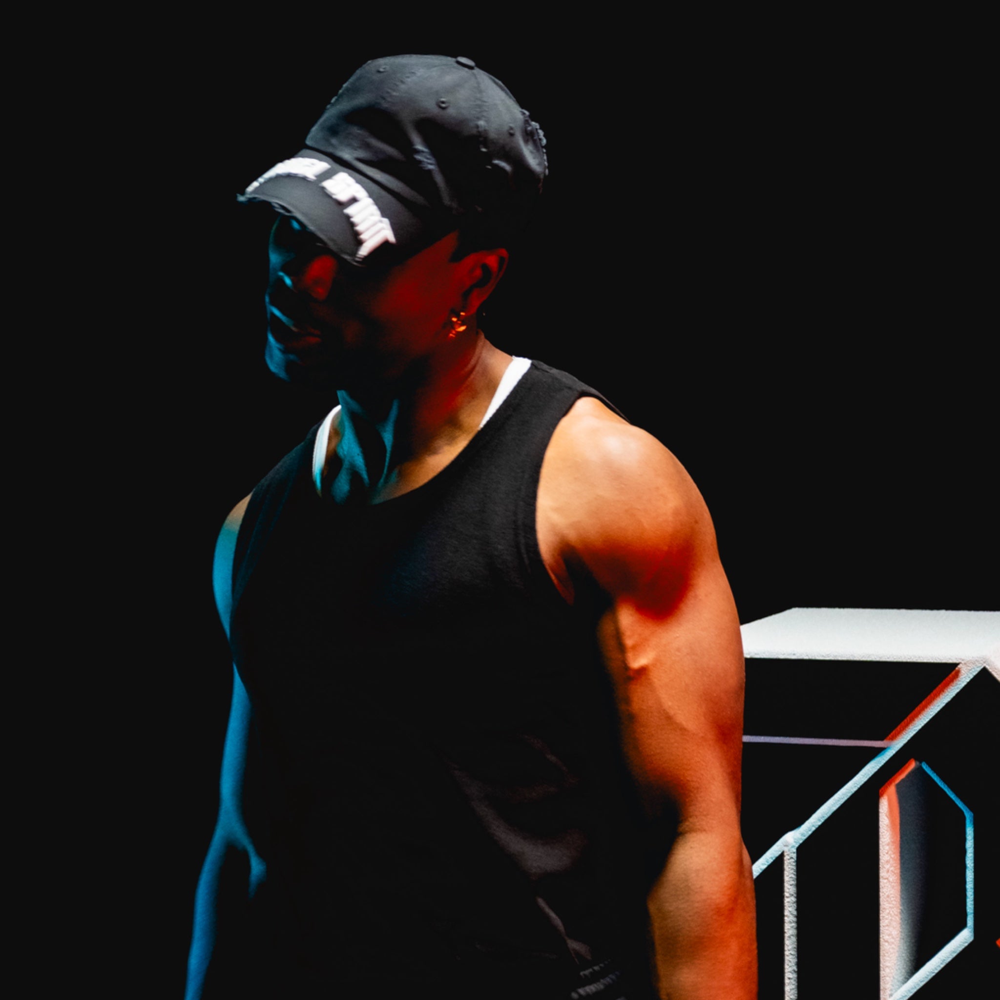 RS Distressed Dad Hat - BLACK