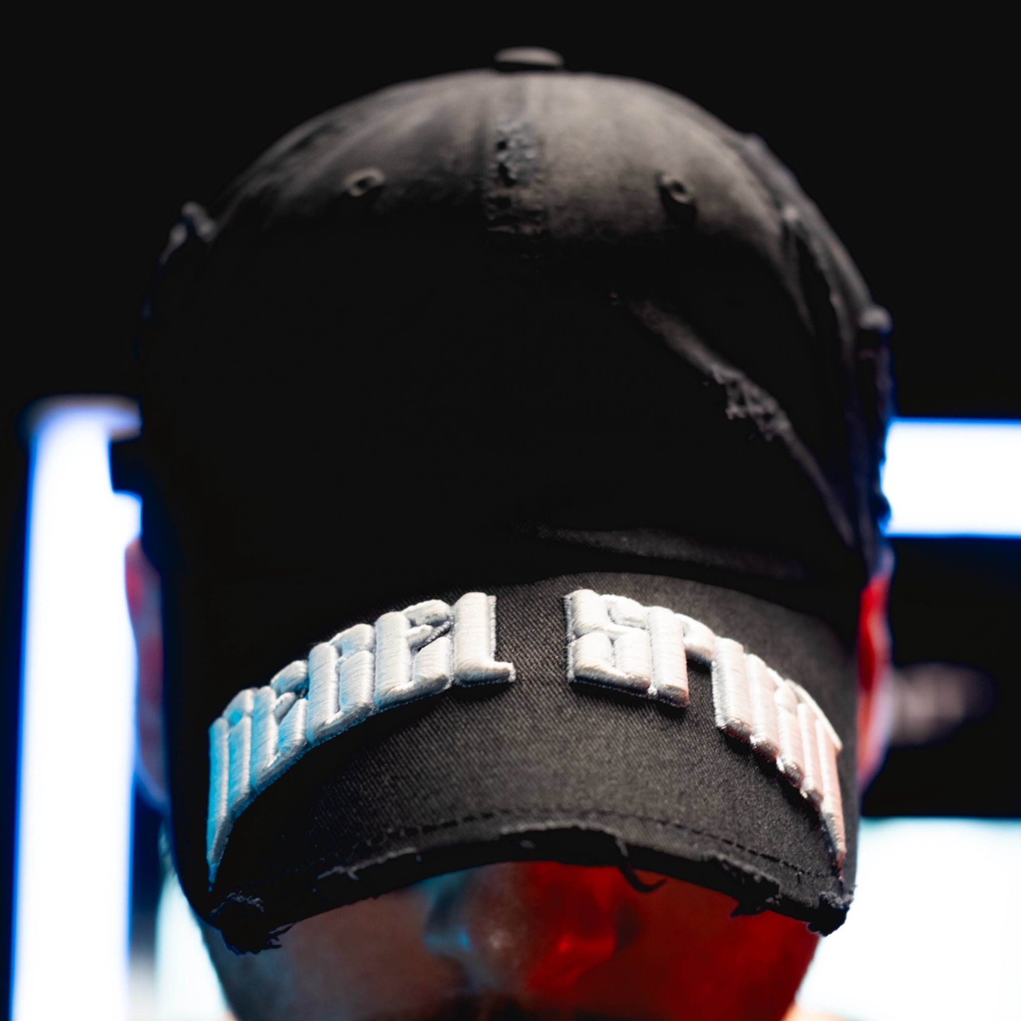 RS Distressed Dad Hat - BLACK