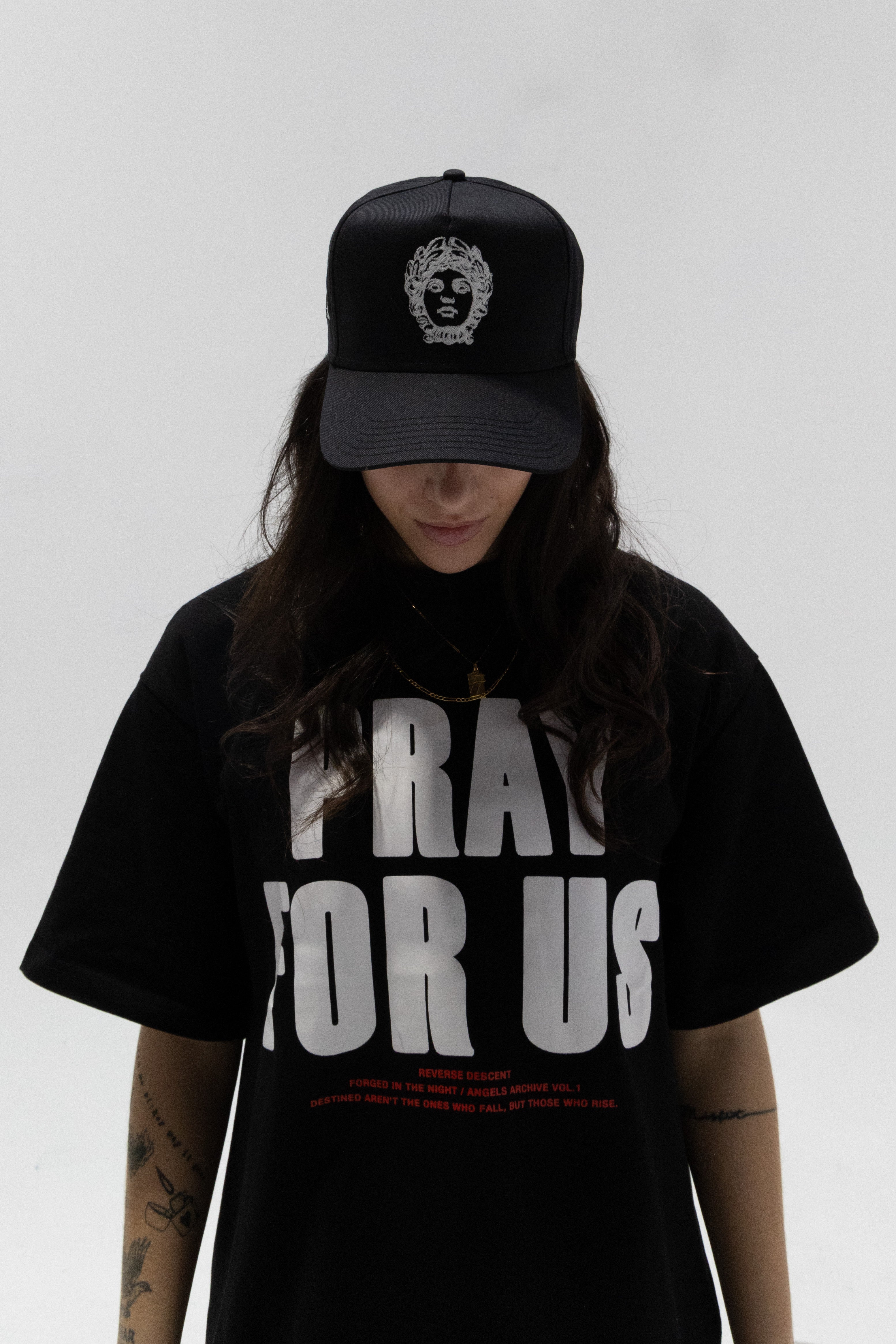 Angel Face Hat - BLACK