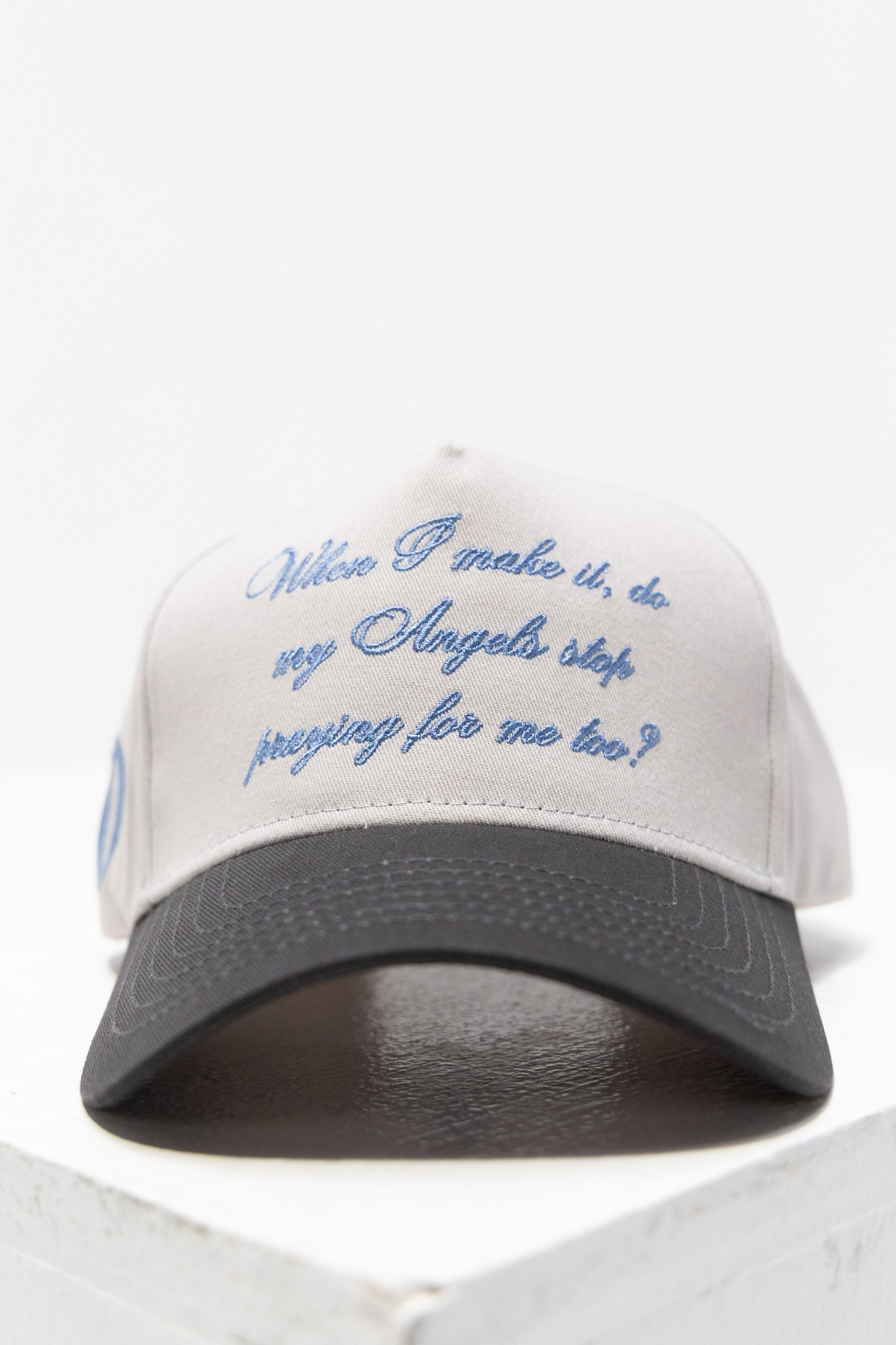 Angels Heavy Script Hat - SLATE / CEMENT