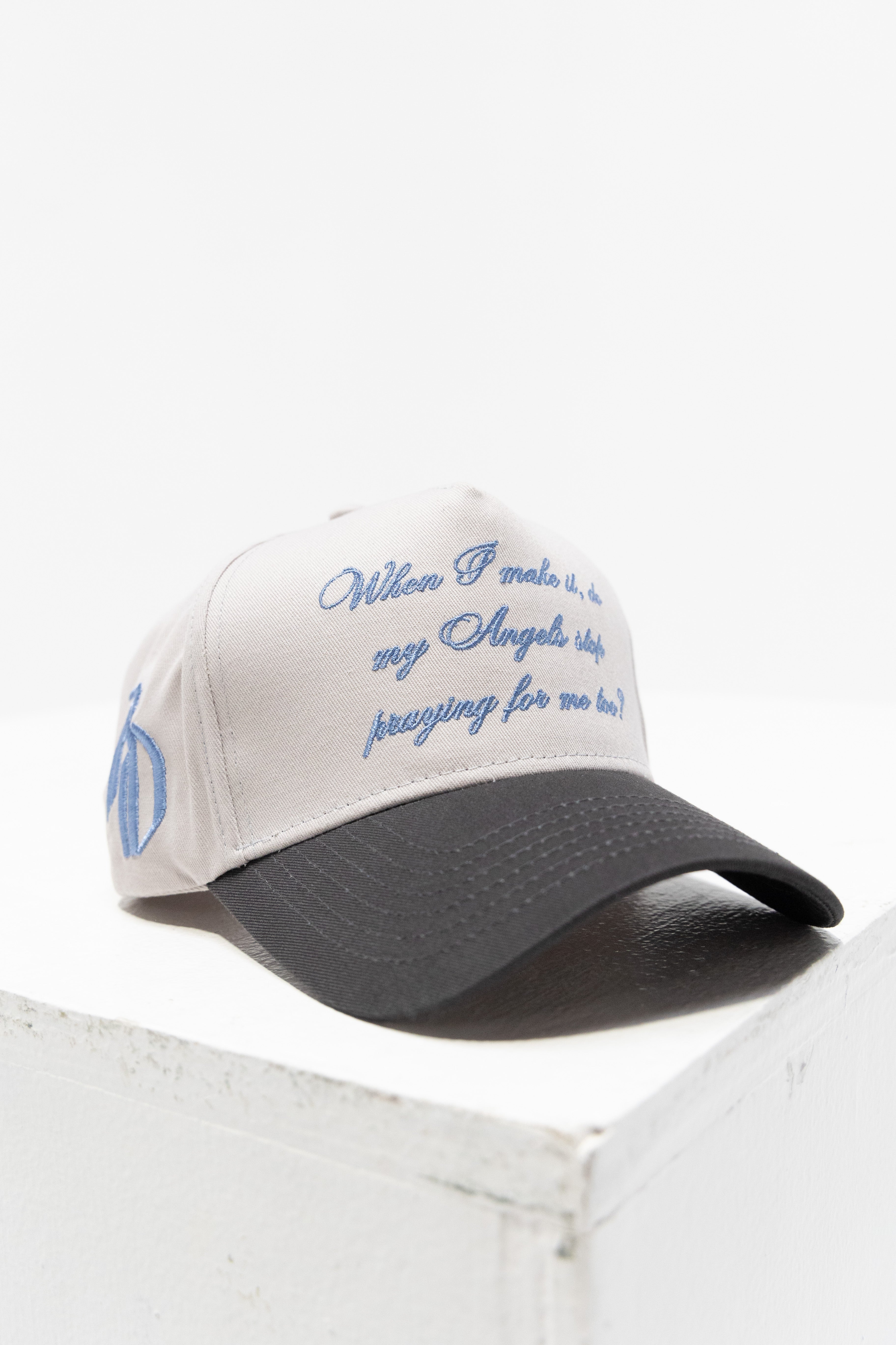 Angels Heavy Script Hat - SLATE / CEMENT