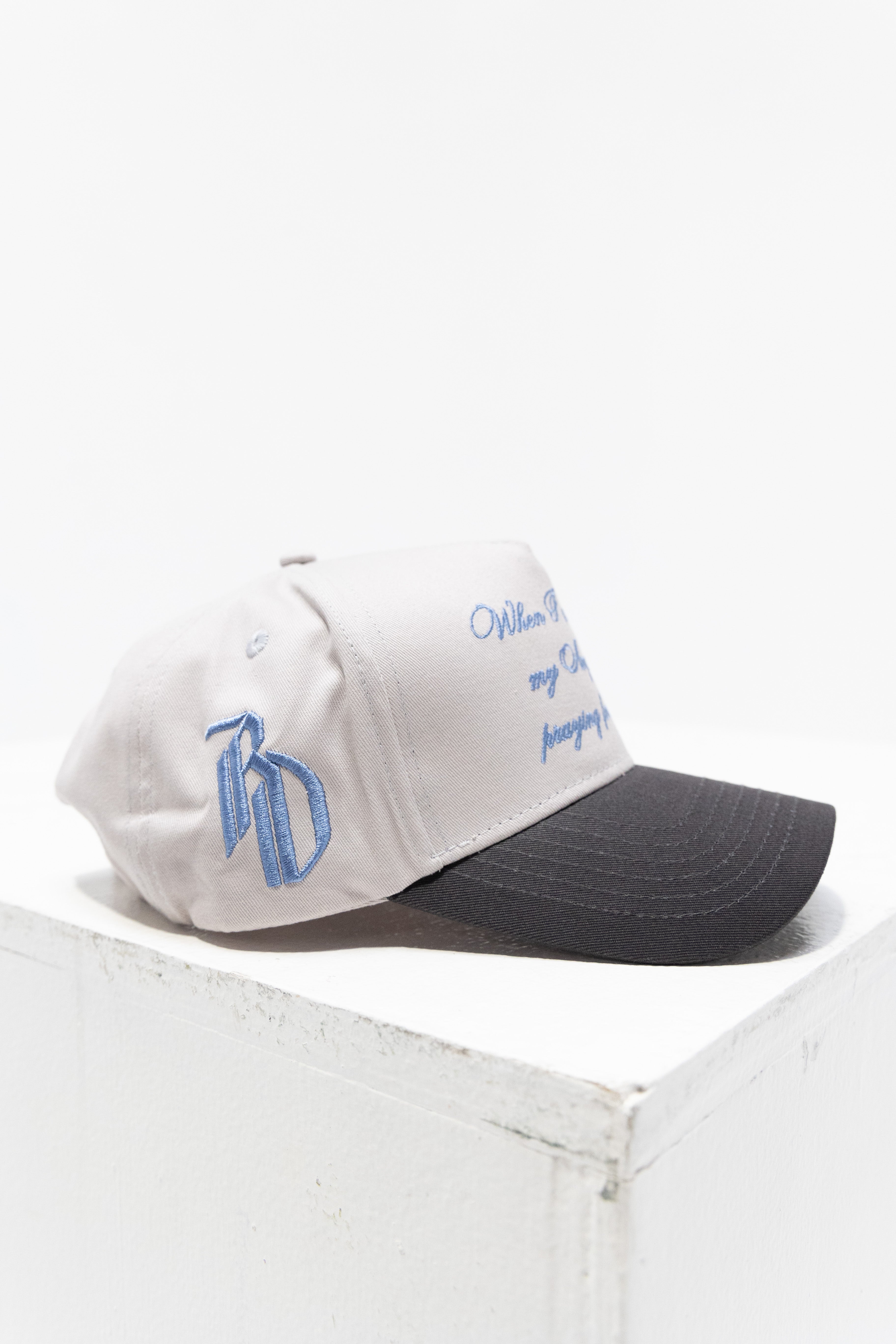Angels Heavy Script Hat - SLATE / CEMENT