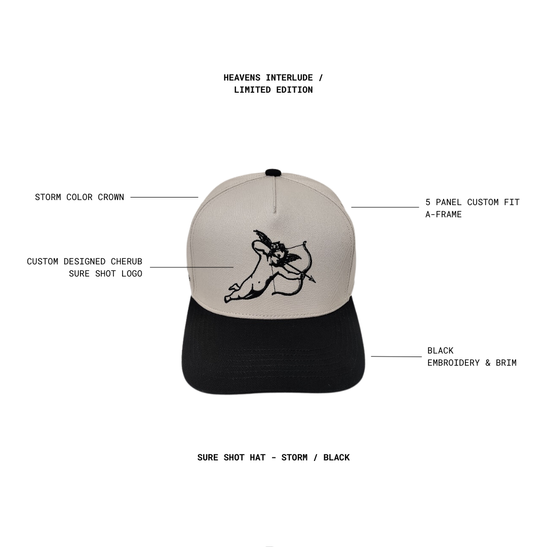 Sure Shot Hat - STORM / BLACK