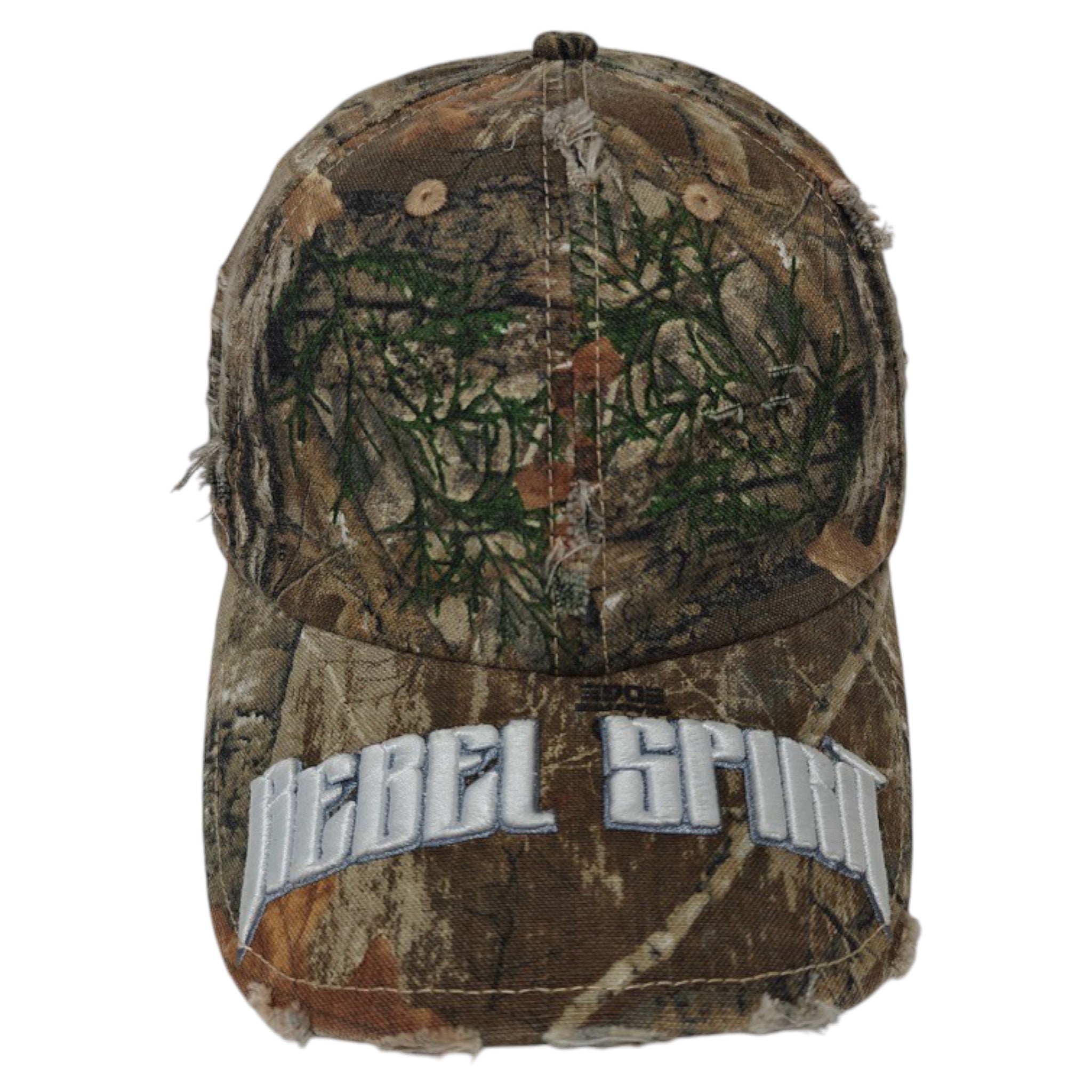 'Rebel Spirit' Distressed Dad Hat - REALTREE CAMO