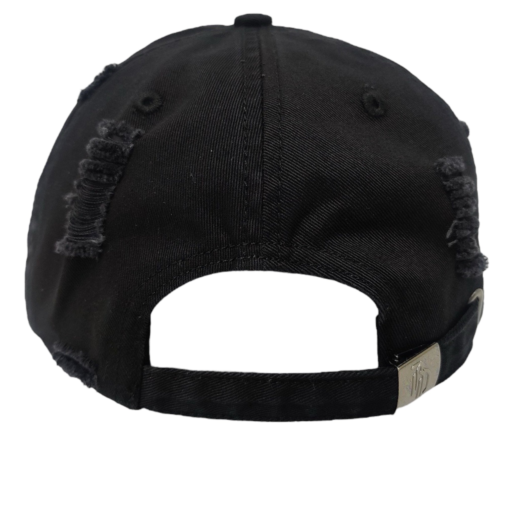 'Rebel Spirit' Distressed Hat - BLACK