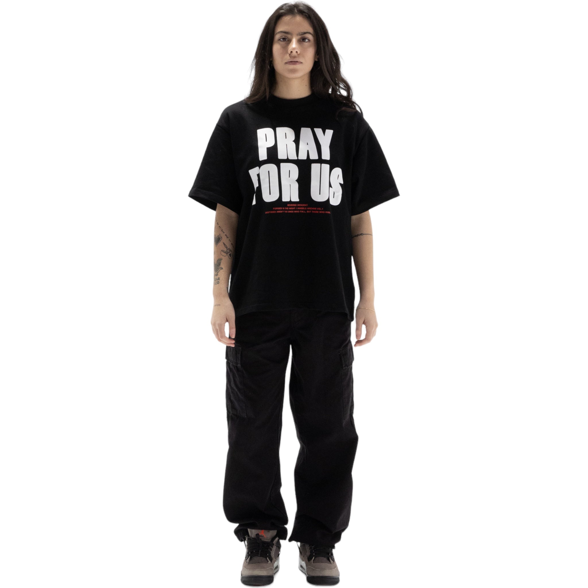 PRAY FOR US - T-Shirt - BLACK