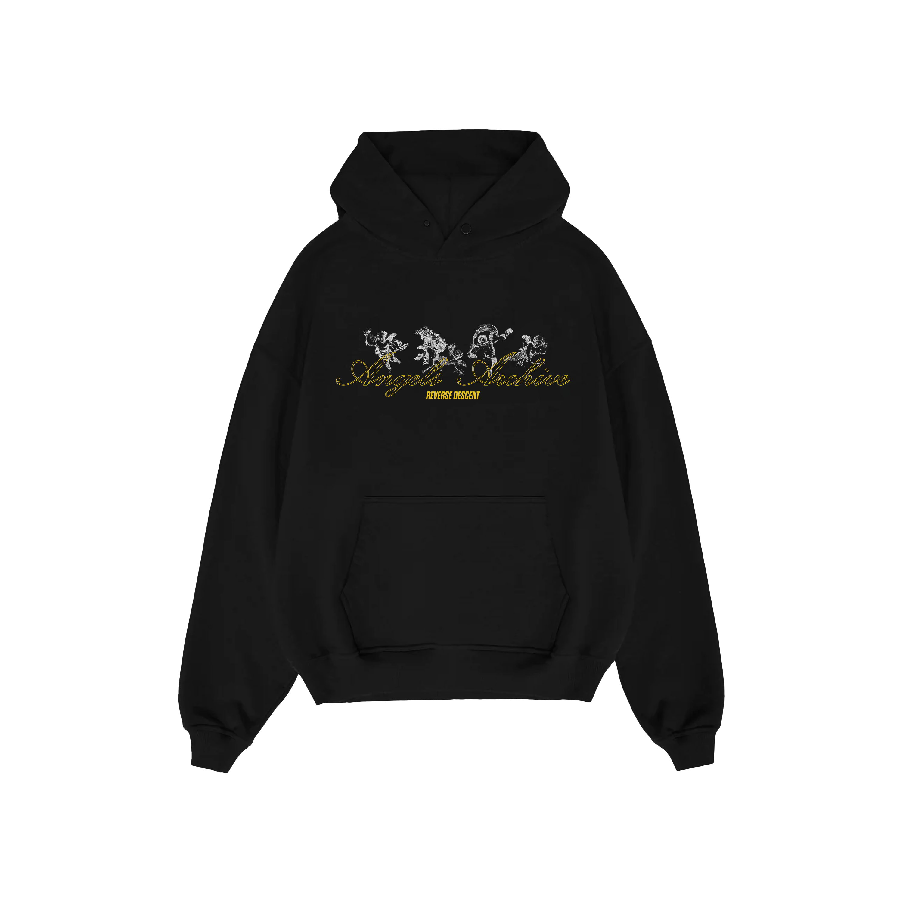 RD Vital Hoodie V1 - BLACK/RACING YELLOW